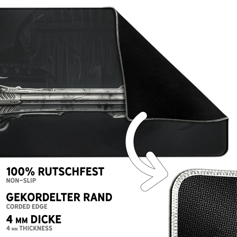Gaming Mauspad XXL Schwert 4mm Premium Dicke