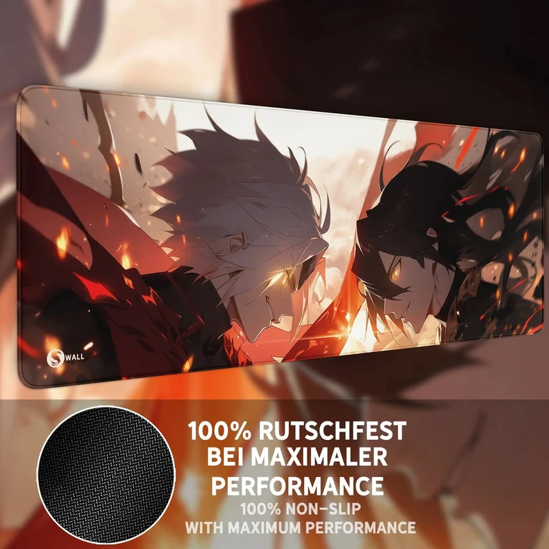 Gaming Mauspad XXL Anime Fight 90x40 | 80x30 | 45x40 cm PREMIUM-DICKE 4 MM