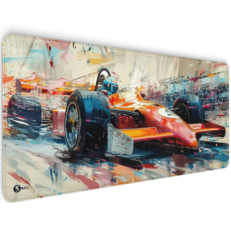 Gaming Mauspad XXL Formel 1 F1 Rennwagen 90x40 | 80x30 | 45x40 cm 4mm Premium