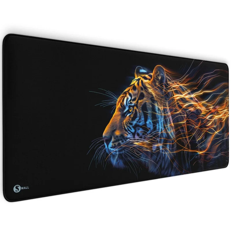 Gaming Mauspad XXL Tiger Data 90x40 | 80x30 | 45x40 cm 4mm Premiumdicke