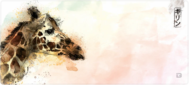 Aquarell-Giraffe
