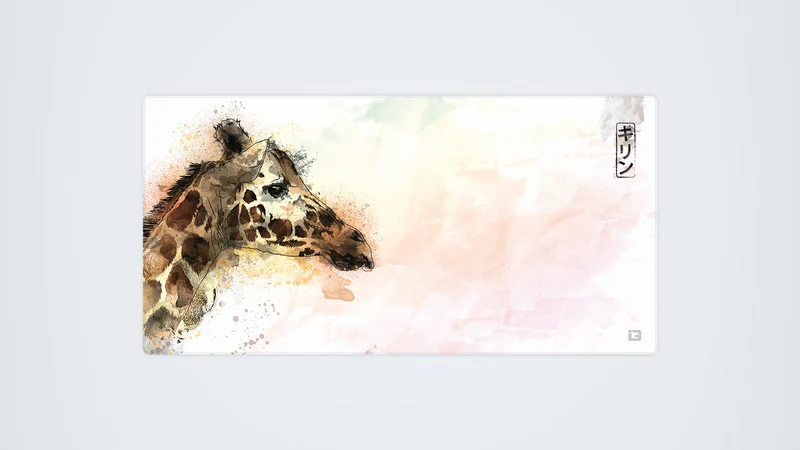 Aquarell-Giraffe