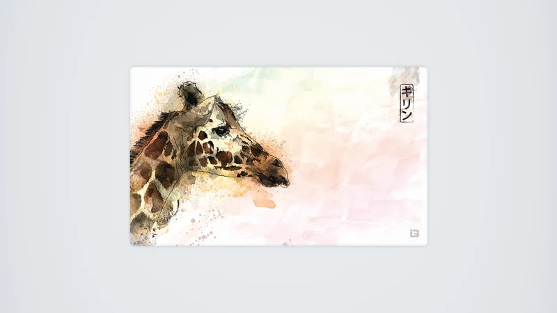 Aquarell-Giraffe