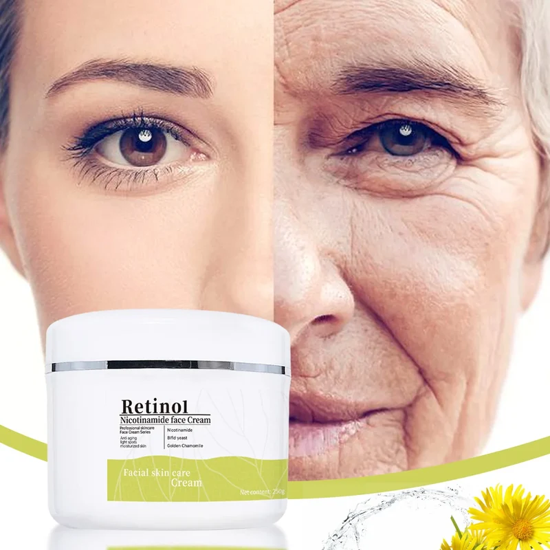 Anti-Aging Retinol Anti Wrinkle Nicotinamide Whiten Face Cream Reduce Fine Lines Tighten and Whiten the Skin Facial Cream