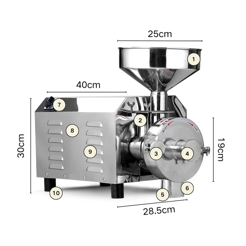 Hot Sale of High Quality Small Corn Soybean Mill Efficient Automatic Grinder