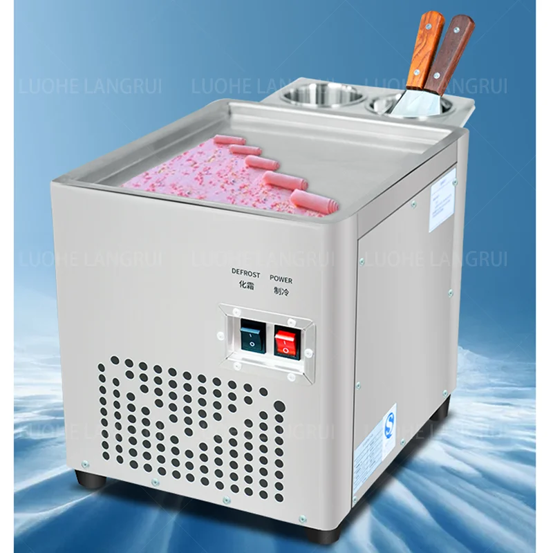 Hard Ice Cream Roll Making Machine for Sale