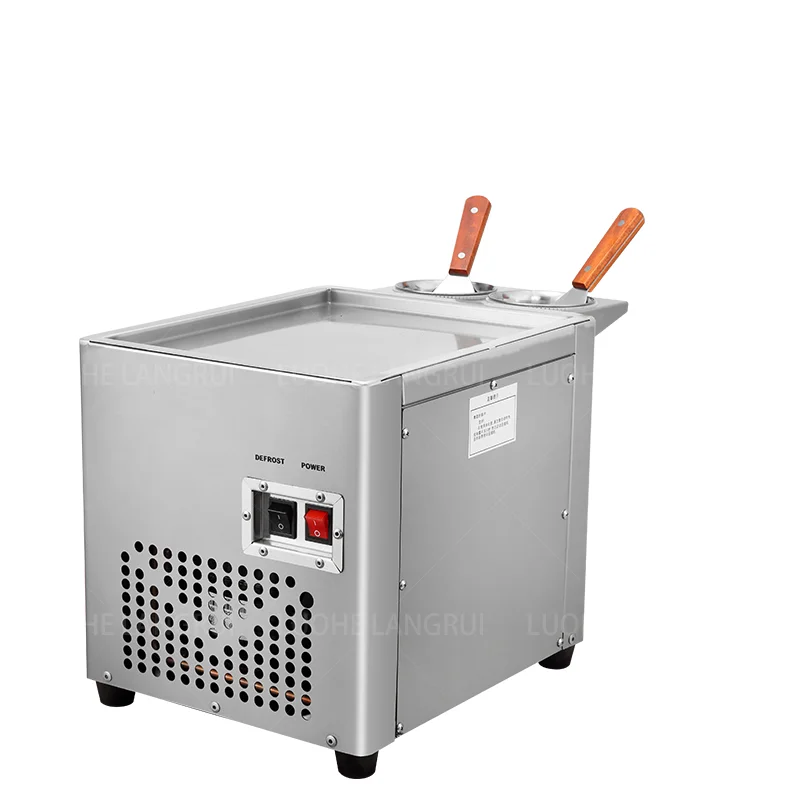 Commercial Soft Rolled Ice Cream Maker Machine Fully Automatic
