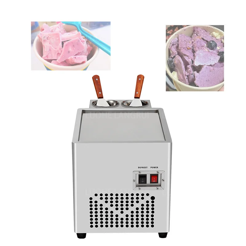 Commercial Soft Rolled Ice Cream Maker Machine Fully Automatic