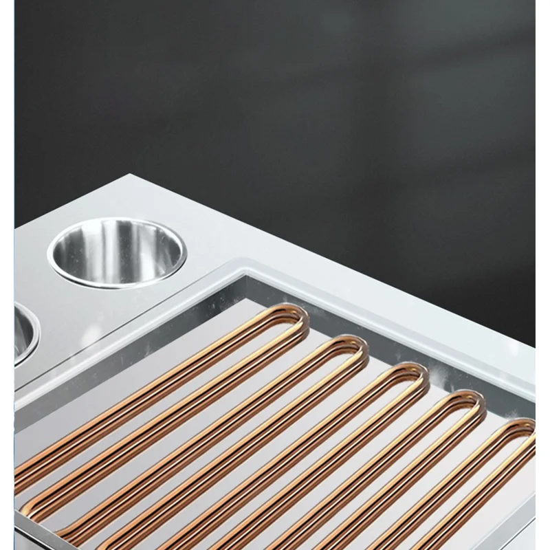 Commercial Soft Rolled Ice Cream Maker Machine Fully Automatic