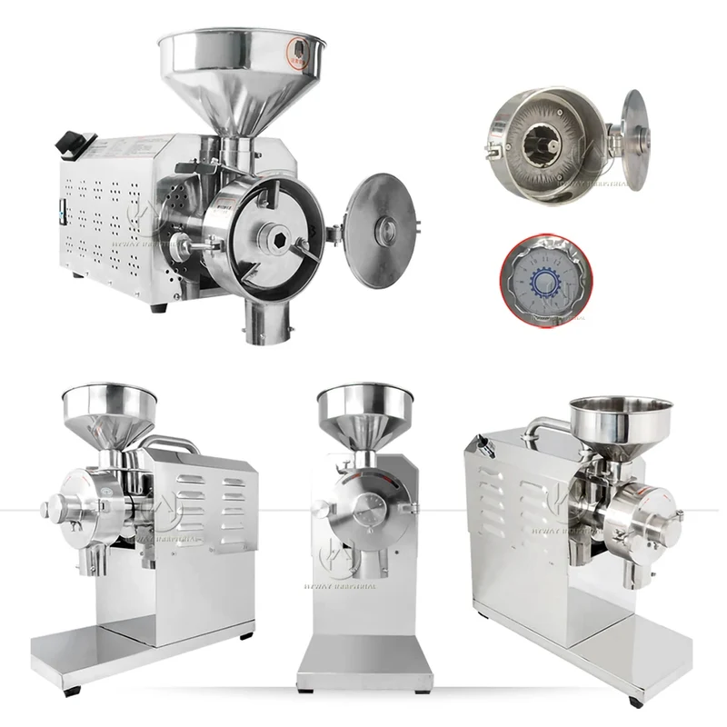 HY 40/60KG/100KG Home Commercial Espresso Wheat Maize Flour Mill Spices Electric Powder Grinder Coffee Grinder Machine