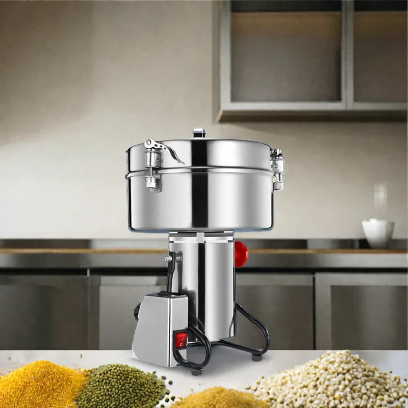 MJ 4500G Mini Commercial Flour Mill Machine Cocoa Soybean Coffee Pepper Sesame Turmeric Spices Home Powder Grinding Machine