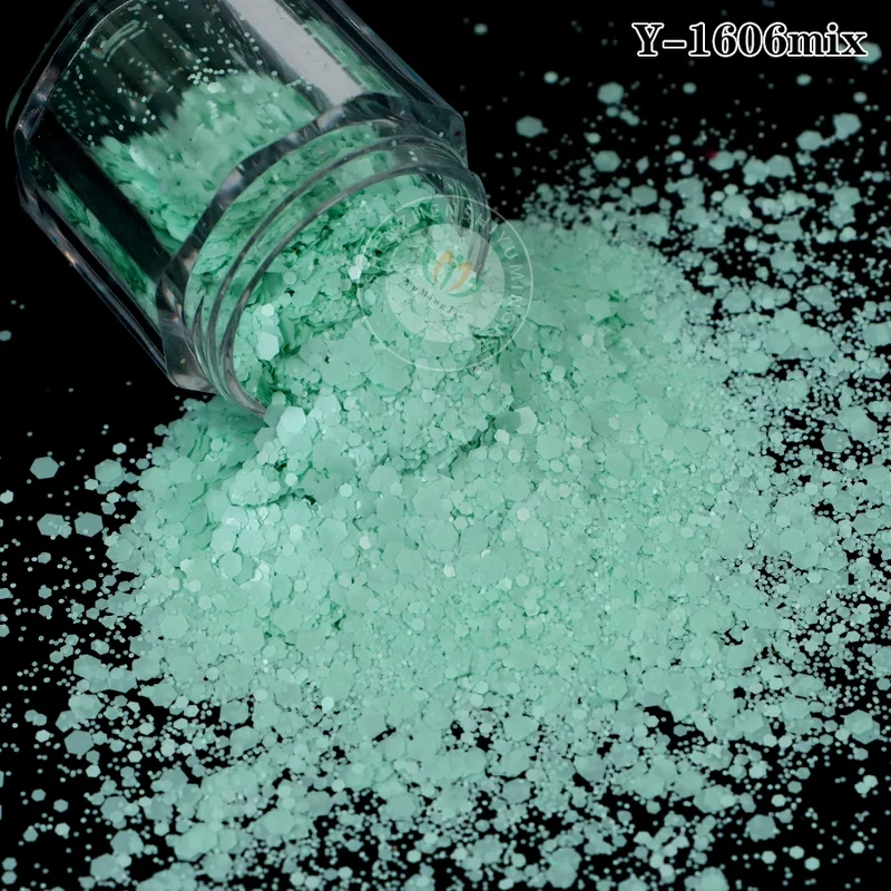 Factory Matt Macaron Colors Nail Sequins Solvent Resistant Non-Toxic Chunky Glitter Bulk Tumbler Snow Globe Epoxy Resin Festival