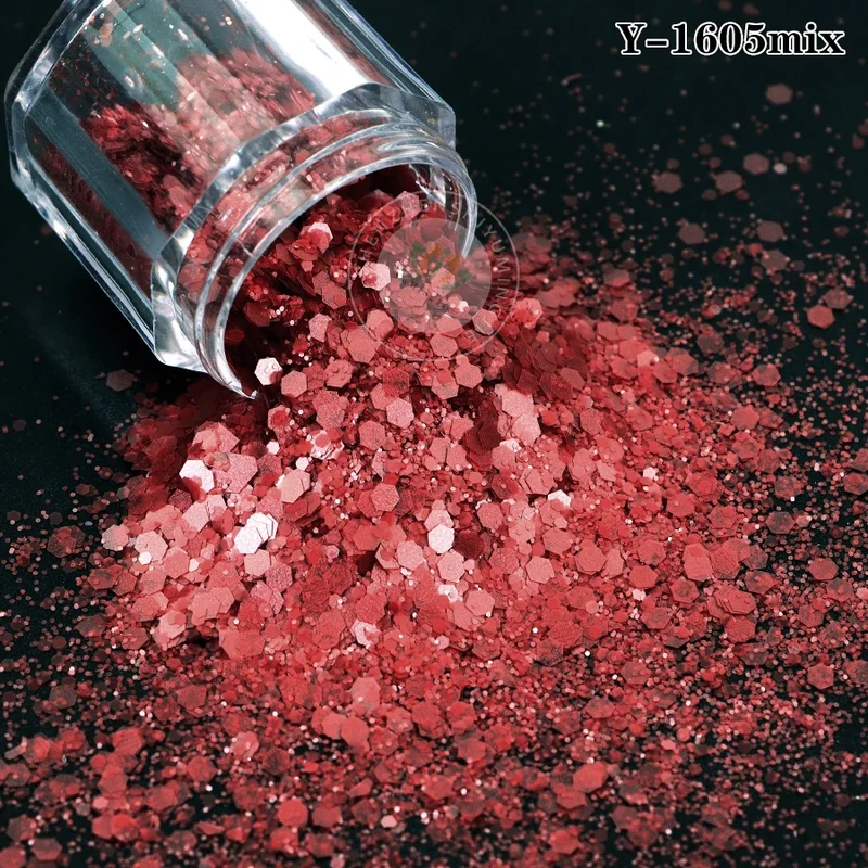 Factory Matt Macaron Colors Nail Sequins Solvent Resistant Non-Toxic Chunky Glitter Bulk Tumbler Snow Globe Epoxy Resin Festival