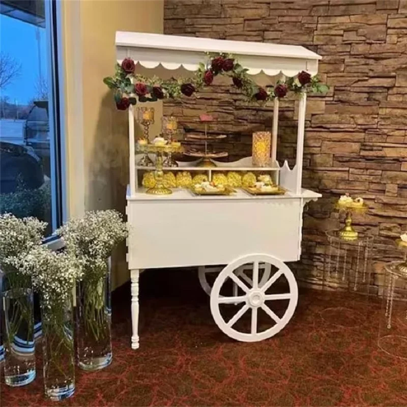 Wholesale Advertising Candy Retail Rack Rotating Cake Display Box Cart clear Acrylic Equipments Stand Acrylic Candy Box