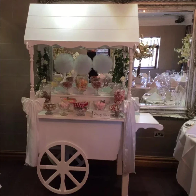 Wholesale Advertising Candy Retail Rack Rotating Cake Display Box Cart clear Acrylic Equipments Stand Acrylic Candy Box