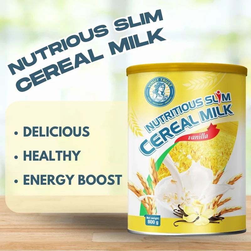 Factory Price Cereal milk powder Nutritious Slim 800g VINUT TRUST Manufacturer Private label OEM ODM