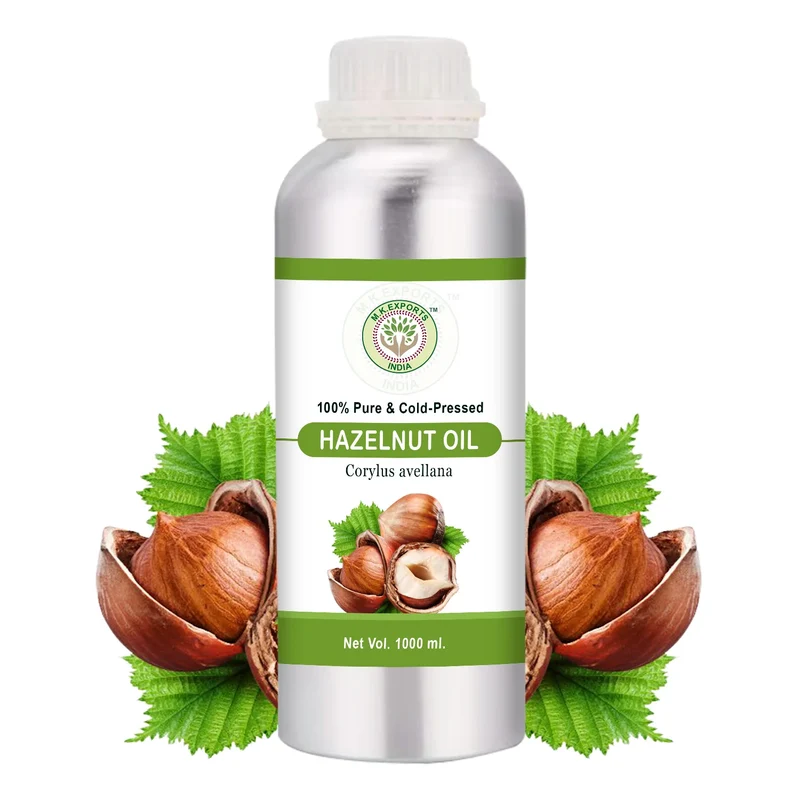100% Pure Cold Pressed Hazelnut Oil for Skin Hair Massage Aromatherapy Natural Cosmetic Grade Bulk Supply