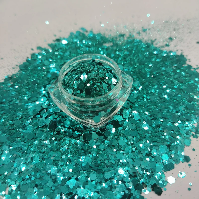 Wholesale PET Color Bulk Cosmetics Chunky Glitter Sequin Nail Art Christmas Holiday Party Celebration Art Craft 1kg