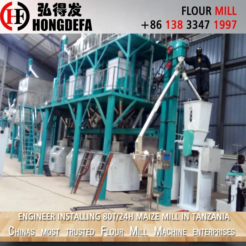 Corn Flour Mill High Quality Maize Flour Milling Machine to Make Super White Maize