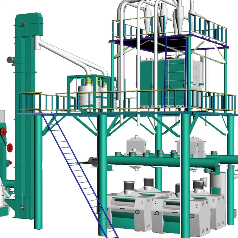 Corn Flour Mill High Quality Maize Flour Milling Machine to Make Super White Maize