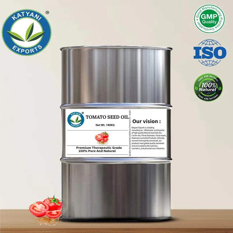 Mild Characteristic Herbal Aroma 1 KG Tomato Seed Carrier Oil - For Skincare & Haircare Formulations - OBM B2B Bulk Manufacturer