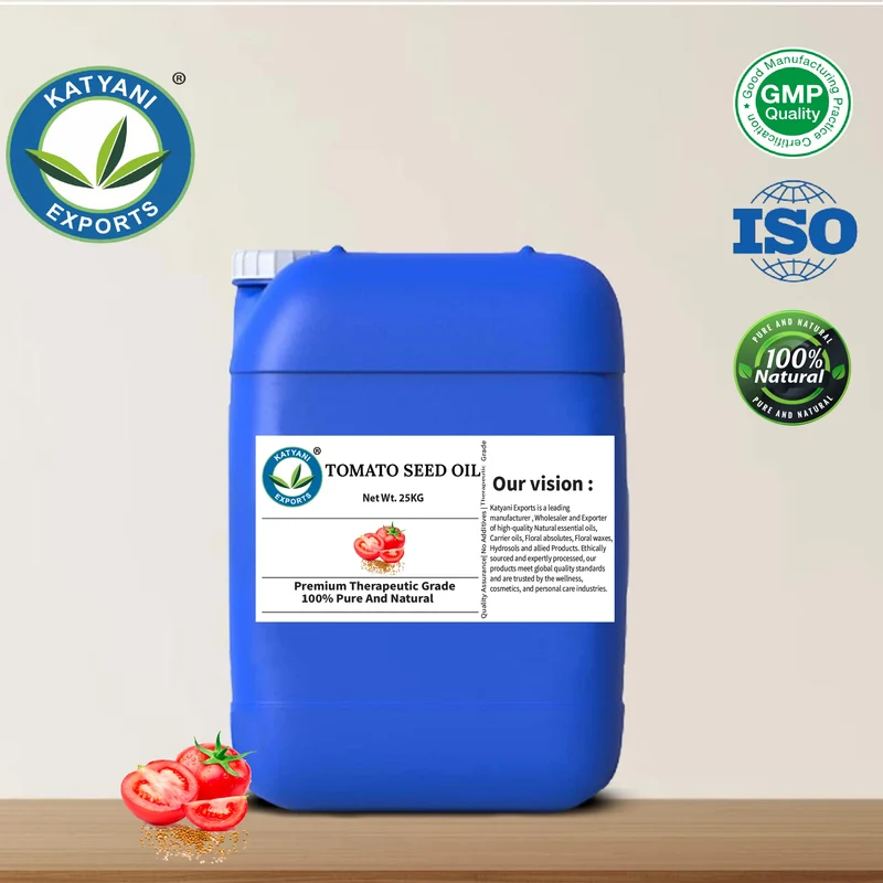 Cold Pressed 1 KG Tomato Seed(Solanum Lycopersicum) Carrier Oil 100% Natural Haircare Products- By Katyani Exports Bulk Supplier