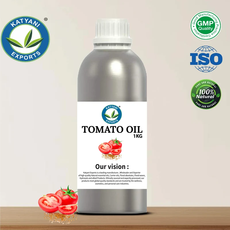 Cold Pressed 1 KG Tomato Seed(Solanum Lycopersicum) Carrier Oil 100% Natural Haircare Products- By Katyani Exports Bulk Supplier