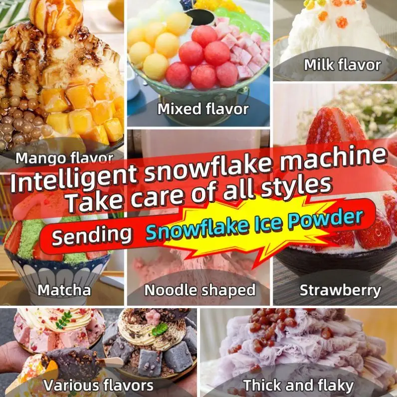 LB0618 Snowmaker Ice Machine Tabletop Ice Cream Maker Snowmaker Ice Machine