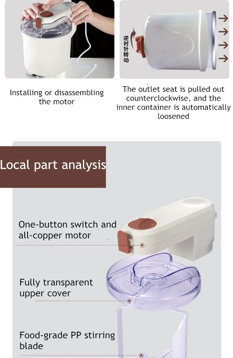 Automatic Bench Top Simple Operation Large Capacity Mini Soft Ice Cream Machine for Home DIY Ice Cream Machine Manual