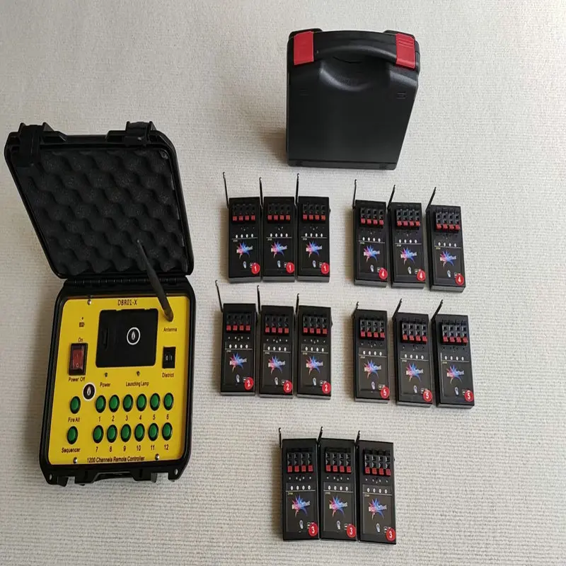 2024 New Style Remote Control Pyrotechnic 60 Cue Radio Firing Box Fireworks Firing System for Pyro Musical Firework Display