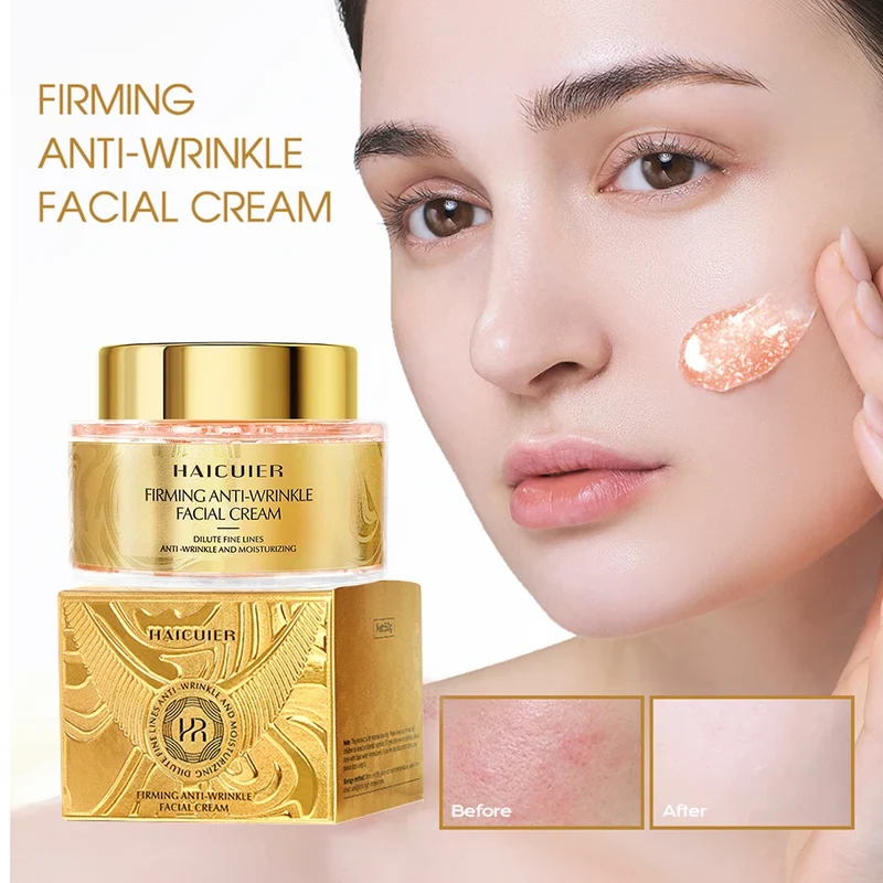 Private Label Natual Face Care Beauty Products 50g Firming Anti Wrinkle Best Face Cream & Lotion Face Care for Fair Skin