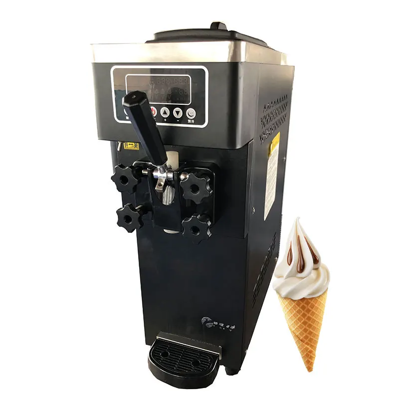 Small Commercial Ice Cream Maker for Food Truck Mobile Cafe Portable Design Easy Operation Space Saving Cream Ice Machine