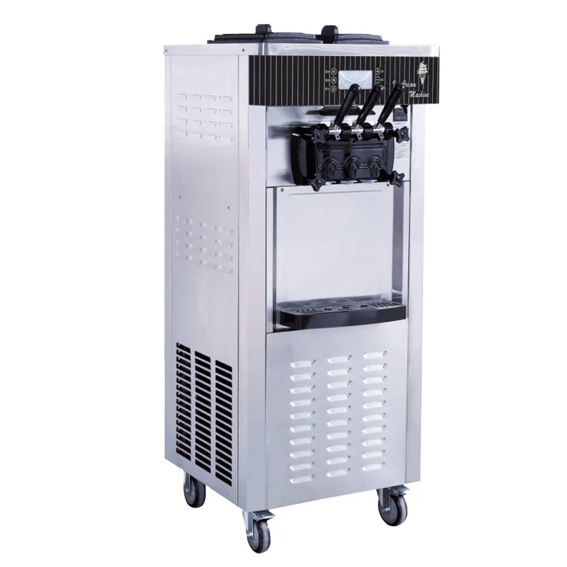 Ice Cream Maker 20-28 L/H Automatic Commercial Yogurt Ice Cream Making Soft Serve Ice Cream Machine for Cone Business Price