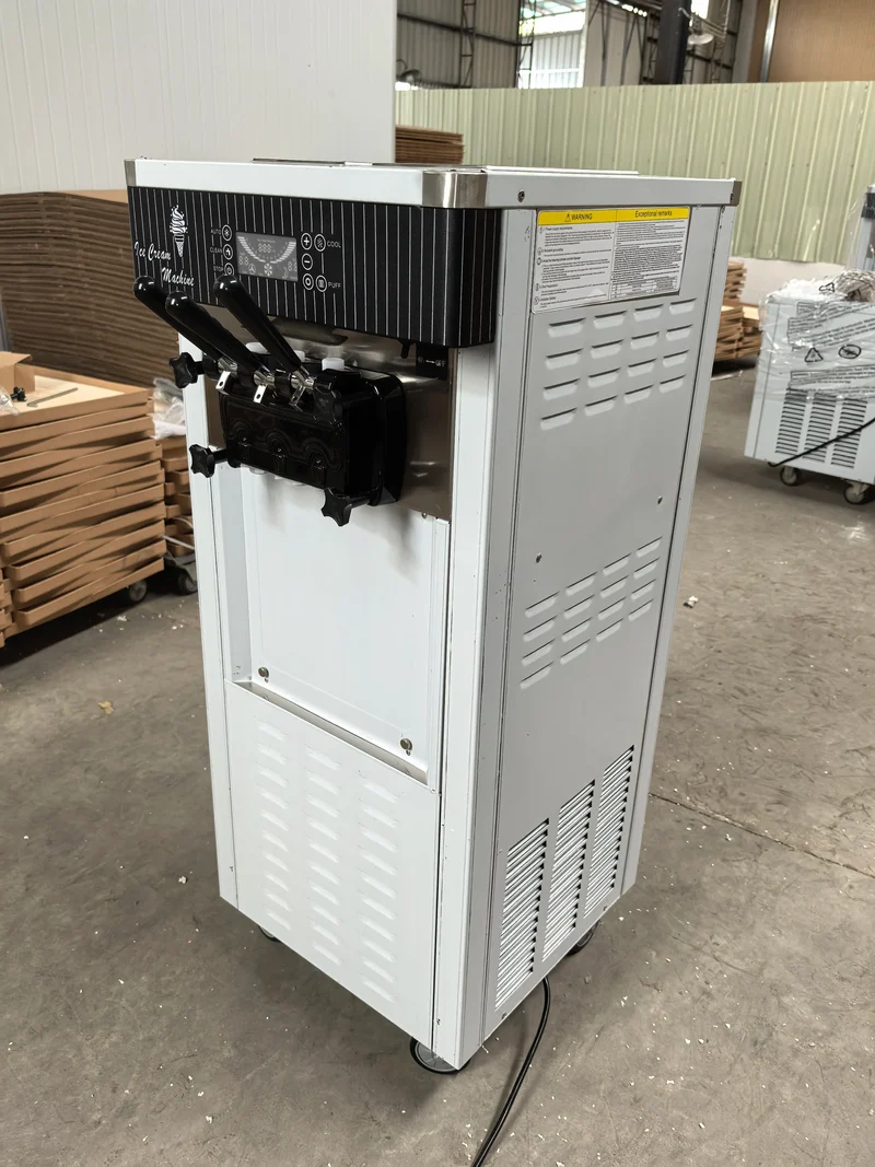 Ice Cream Maker 20-28 L/H Automatic Commercial Yogurt Ice Cream Making Soft Serve Ice Cream Machine for Cone Business Price