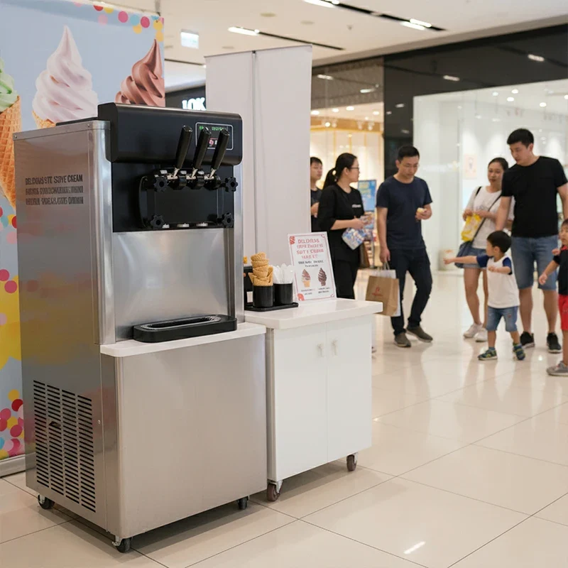 YINSHUO Brand FACTORY PRICE 3 FLAVOR Soft Serve Ice Cream Machine