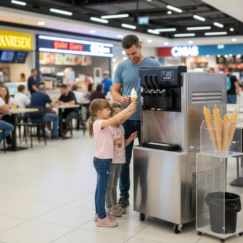 YINSHUO Brand FACTORY PRICE 3 FLAVOR Soft Serve Ice Cream Machine