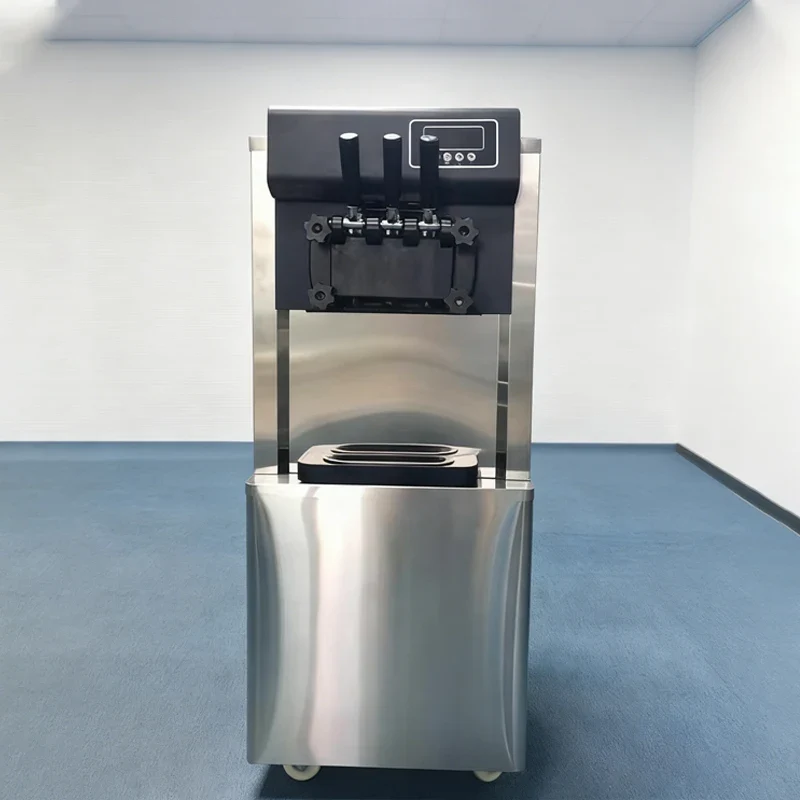 Cheap Ice Cream Maker Automatic 3 Flavors Soft Serve Ice Cream Making Commercial Ice Cream Machines for Business Icecream Truck