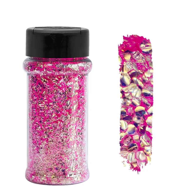 US Warehouse Eco-Friendly High Sparkly Spring Mix Glitter Set 12 Colors 2oz Free Shipping for DIY Resin Crafts