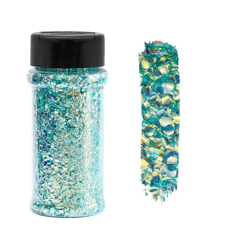 US Warehouse Eco-Friendly High Sparkly Spring Mix Glitter Set 12 Colors 2oz Free Shipping for DIY Resin Crafts