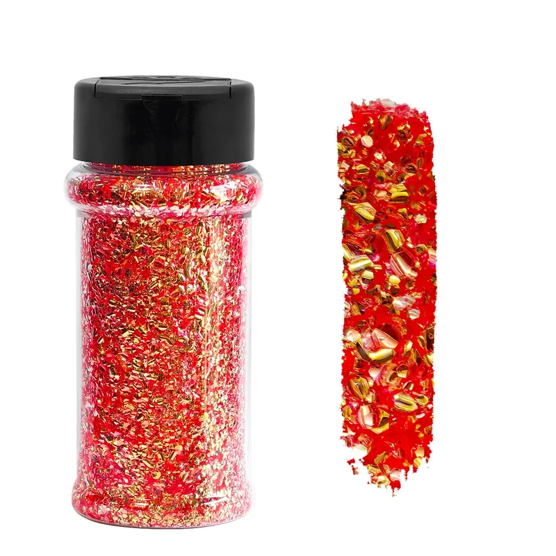 US Warehouse Eco-Friendly High Sparkly Spring Mix Glitter Set 12 Colors 2oz Free Shipping for DIY Resin Crafts