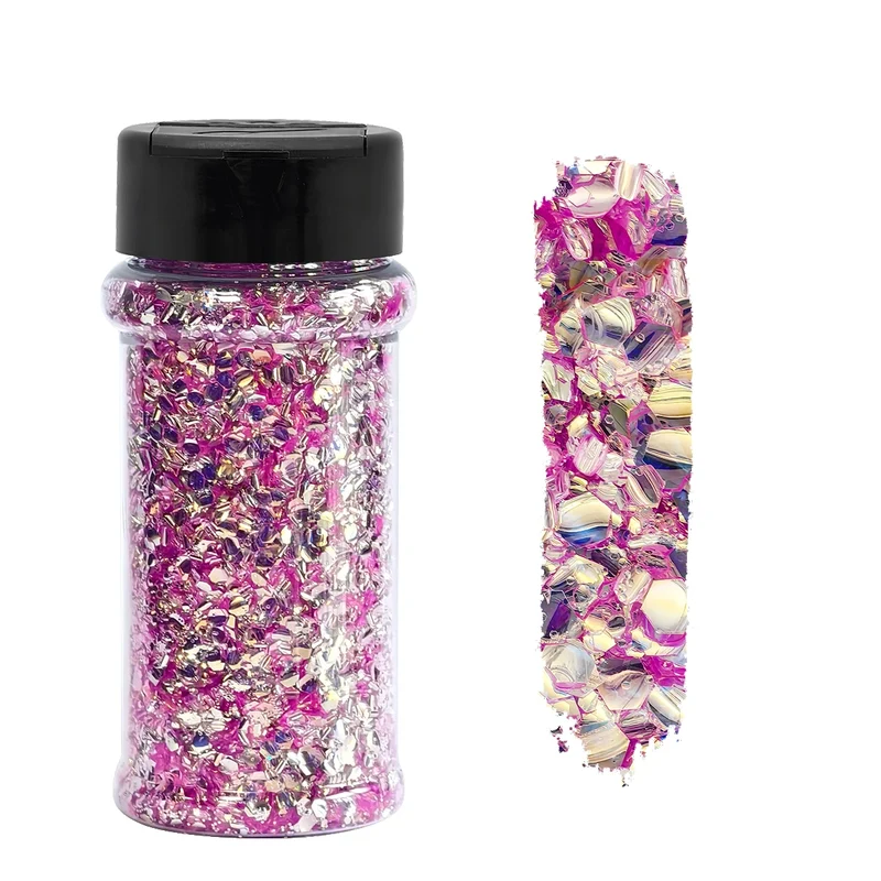 US Warehouse Eco-Friendly High Sparkly Spring Mix Glitter Set 12 Colors 2oz Free Shipping for DIY Resin Crafts