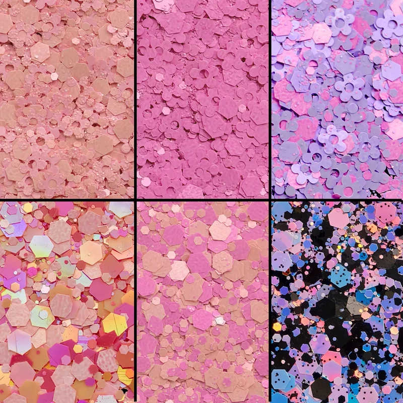 US Warehouse Eco-Friendly High Sparkly Spring Mix Glitter Set 12 Colors 2oz Free Shipping for DIY Resin Crafts