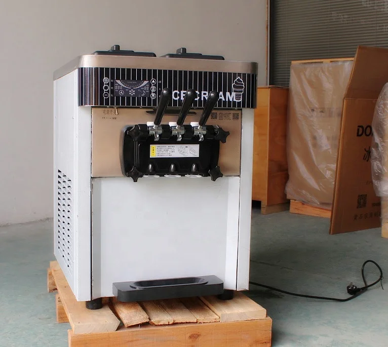 YINSHUO BQC-1800 3 Flavor MAQUINA DE HELADOS SOFT Table Top Frigomat Ice Cream Machine