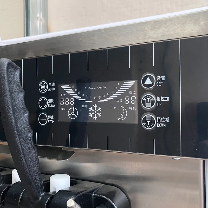 Tabletop Ice Cream Machine 3 Flavor Commercial Soft Serve Ice Cream Maker Machines Ice Cream Machine for Small Businesses