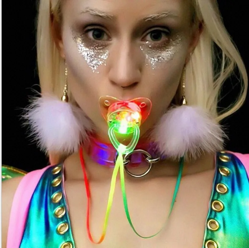 LED Glowing Pacifier for Parties for Diwali Ramadan Graduation Valentine's Day & Thanksgiving Celebrations