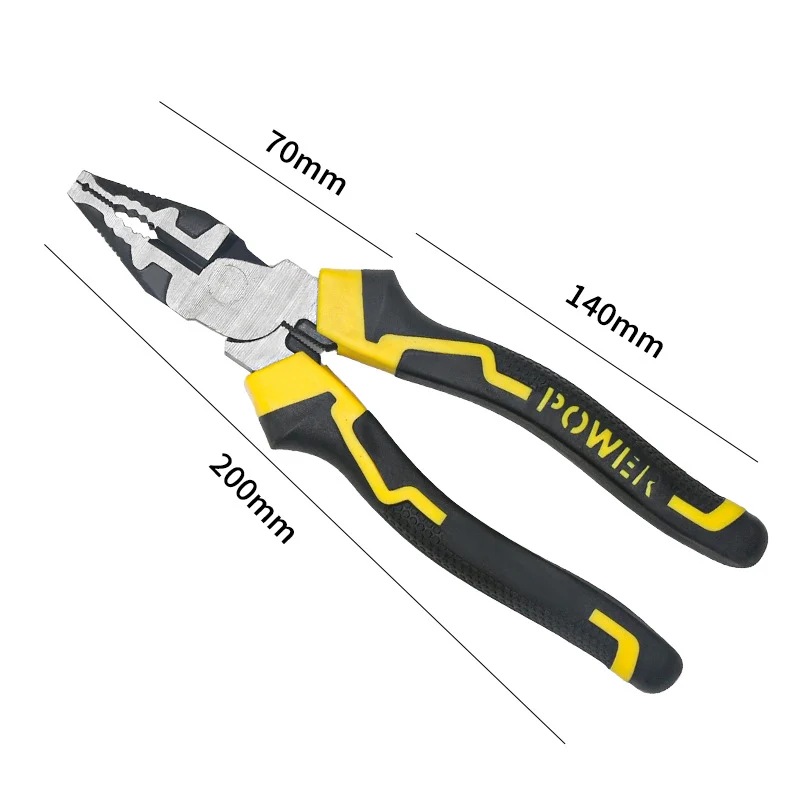 Multifunctional wire stripping pliers pointed mouth miter pliers 8 inch vice electrical wire stripping pliers eccentric labor-saving and durable