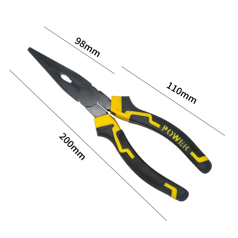 Multifunctional wire stripping pliers pointed mouth miter pliers 8 inch vice electrical wire stripping pliers eccentric labor-saving and durable