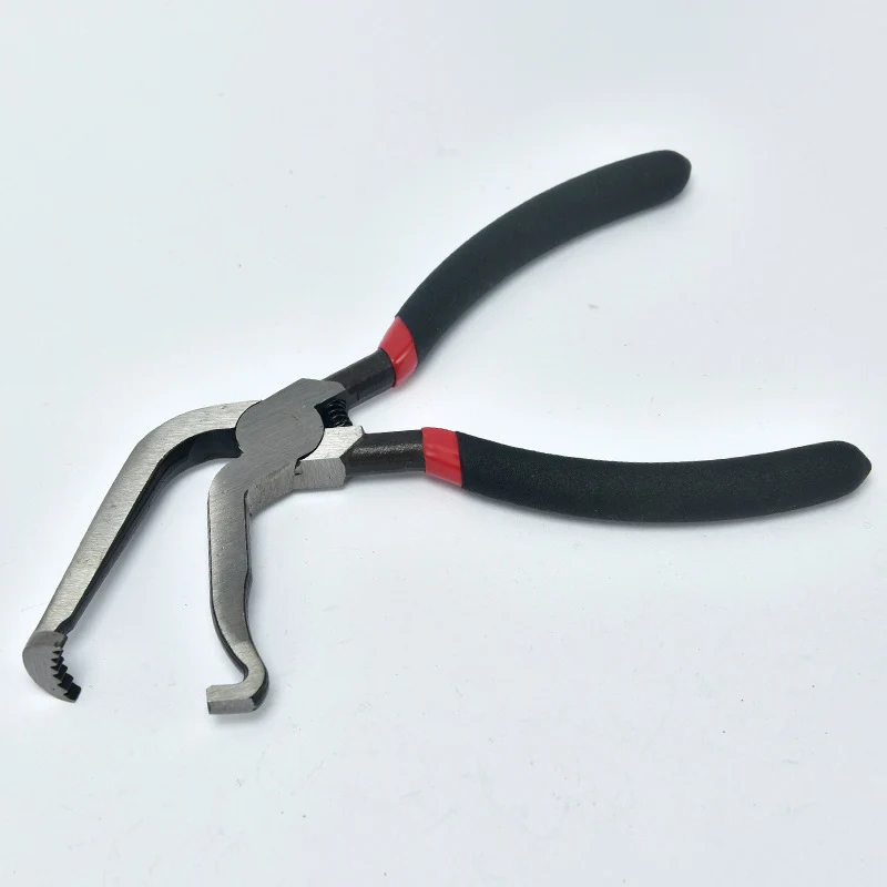 Red and black elbow 60 degree power-off pliers bolt pliers multi-purpose pliers car oil pipe separation harness pliers cross-border pliers