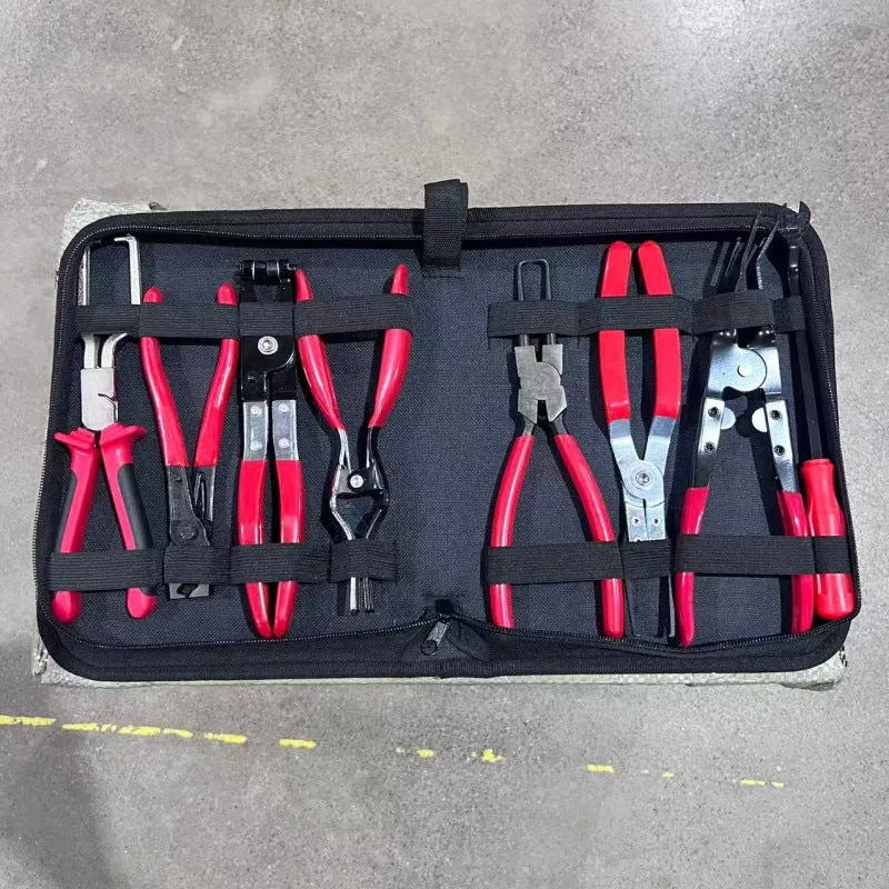 Red and black elbow 60 degree power-off pliers bolt pliers multi-purpose pliers car oil pipe separation harness pliers cross-border pliers