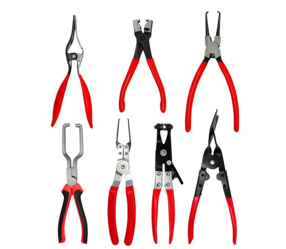 Red and black elbow 60 degree power-off pliers bolt pliers multi-purpose pliers car oil pipe separation harness pliers cross-border pliers